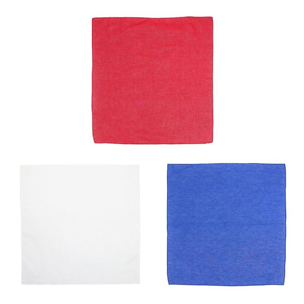 CTM Show Your Support Solid Cotton Bandana Set